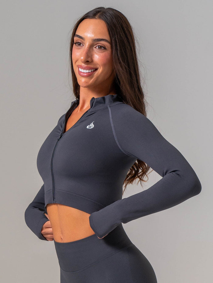 Boost Seamless Jacket - Graphite Clothing Ryderwear