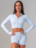 Boost Seamless Jacket - Sky Blue Clothing Ryderwear