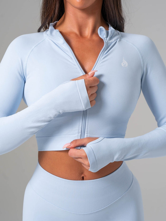 Boost Seamless Jacket - Sky Blue Clothing Ryderwear