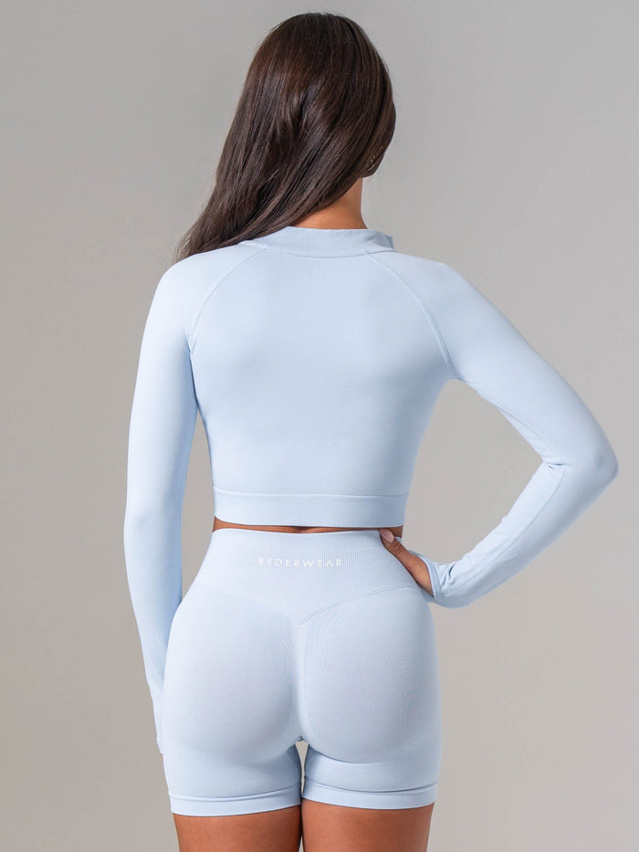 Boost Seamless Jacket - Sky Blue Clothing Ryderwear
