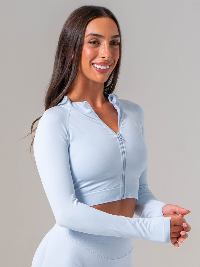 Boost Seamless Jacket - Sky Blue Clothing Ryderwear