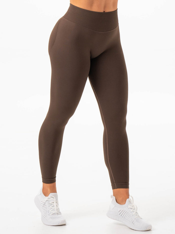 Boost Seamless Leggings - Espresso Clothing Ryderwear