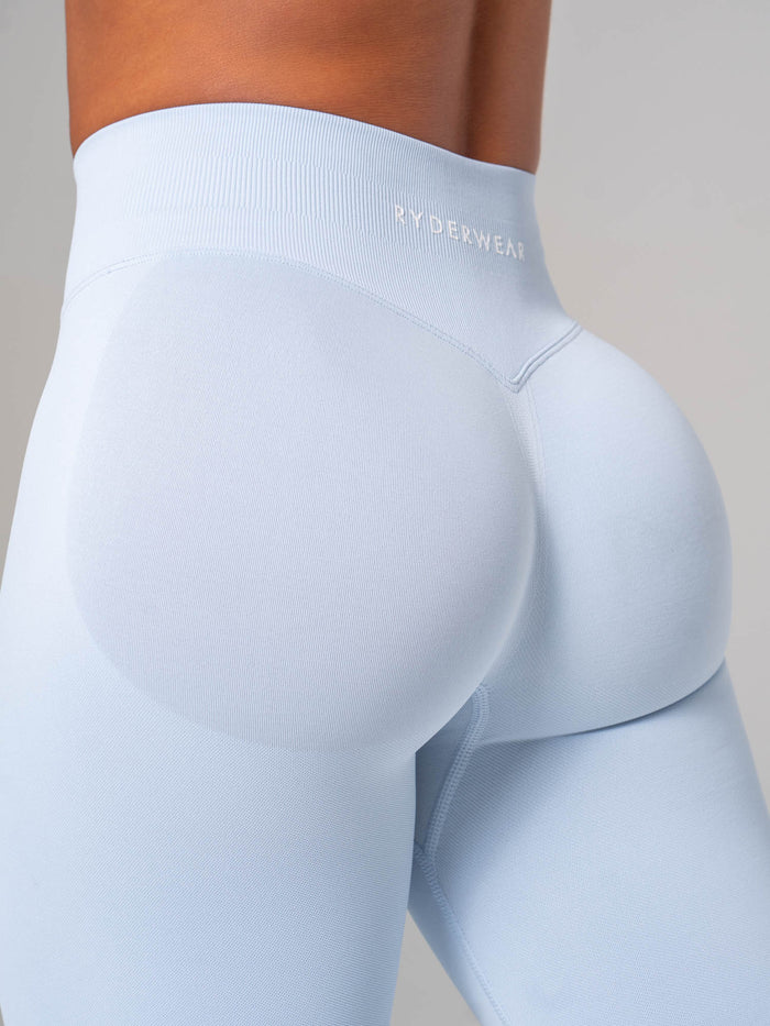 Boost Seamless Leggings - Sky Blue Clothing Ryderwear