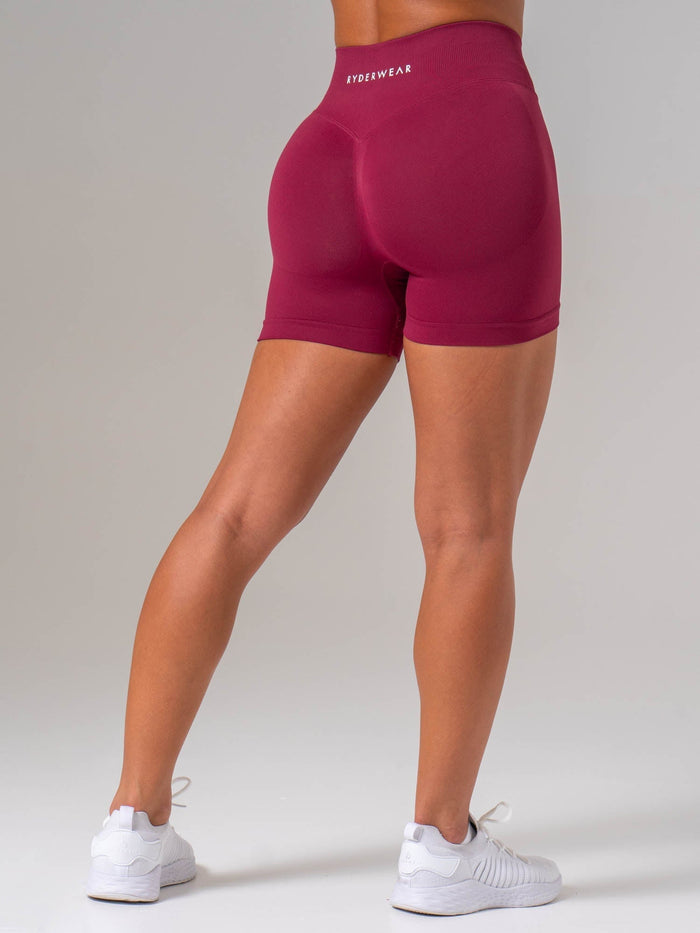 Boost Seamless Shorts - Wine Clothing Ryderwear
