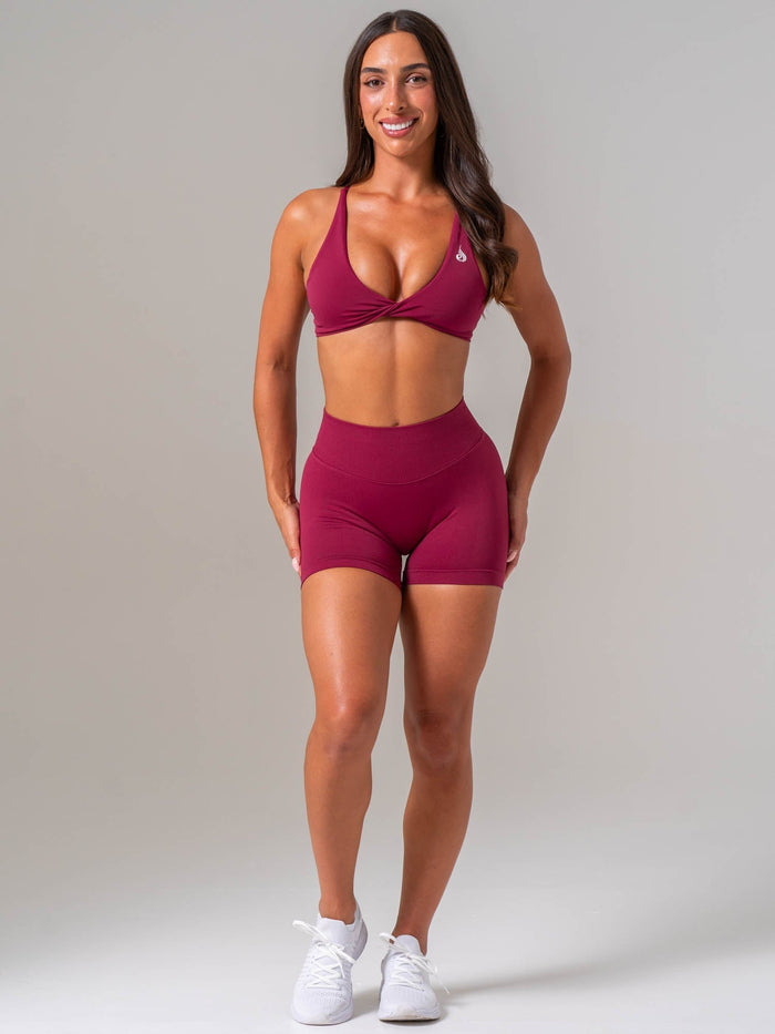 Boost Seamless Shorts - Wine Clothing Ryderwear