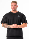 Box Fleece T-Shirt - Black Clothing Ryderwear