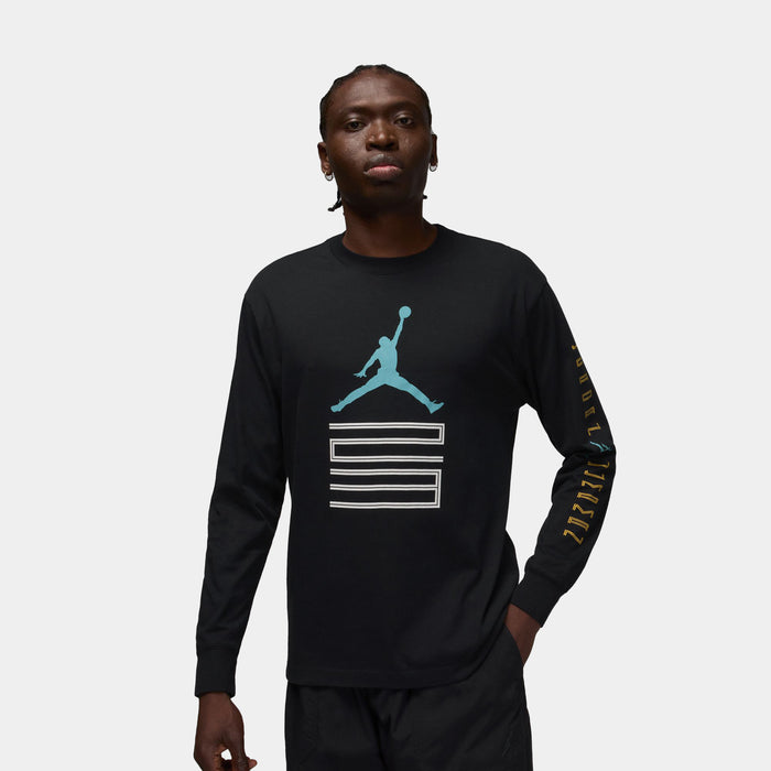 Brooklyn 23 AJ11 Mens Long Sleeve Shirt (Black/Blue)
