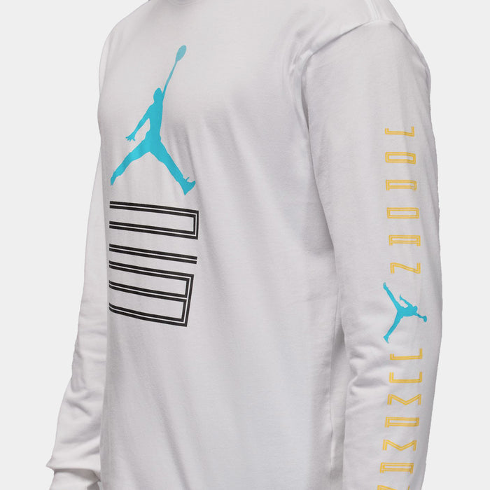 Brooklyn AJ11 Graphic Mens Long Sleeve Shirt (White)