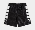 Brooklyn Cat Scratch Mens Shorts (Black/White/Black)