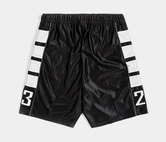 Brooklyn Cat Scratch Mens Shorts (Black/White/Black)