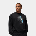 Brooklyn Fleece Graphic Mens Crewneck (Black/Blue)