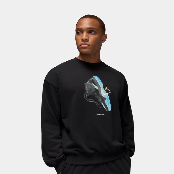 Brooklyn Fleece Graphic Mens Crewneck (Black/Blue)