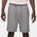 Brooklyn Fleece Mens Shorts (Carbon Heather/White)