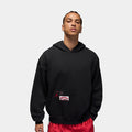 Brooklyn Oversized Pullover Fleece Mens Hoodie (Black)