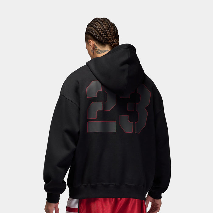 Brooklyn Oversized Pullover Fleece Mens Hoodie (Black)