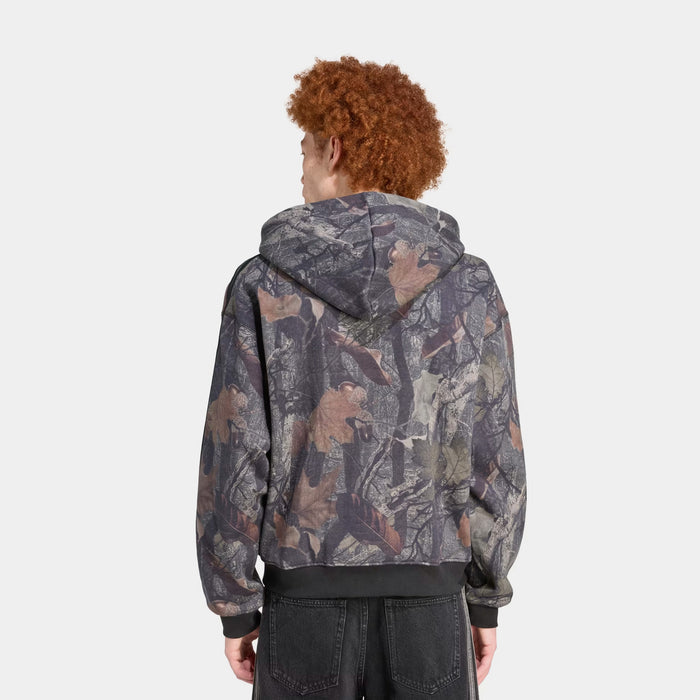 Camo Full Zip Mens Hoodie (Back)
