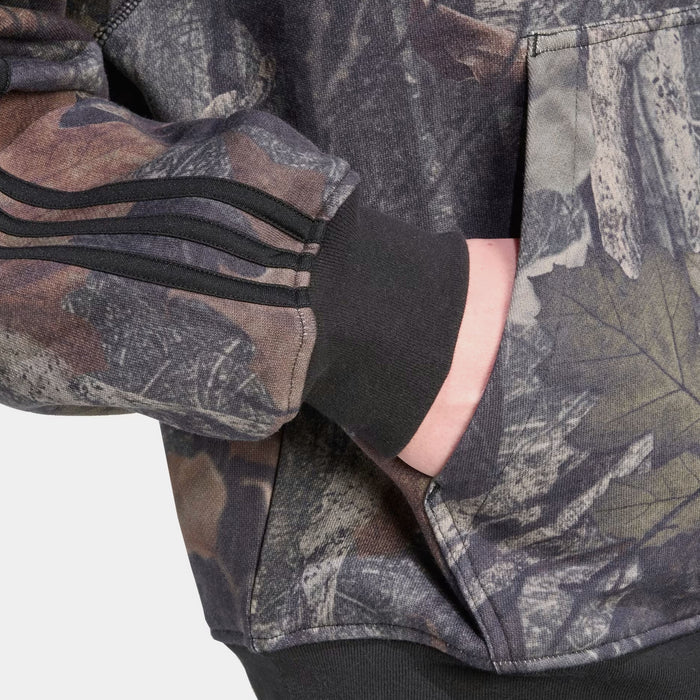 Camo Full Zip Mens Hoodie (Back)