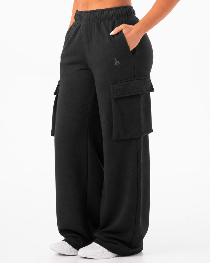 Cargo Track Pant - Black Clothing Ryderwear