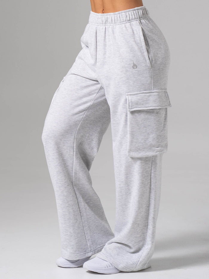 Cargo Track Pant - Snow Marl Clothing Ryderwear
