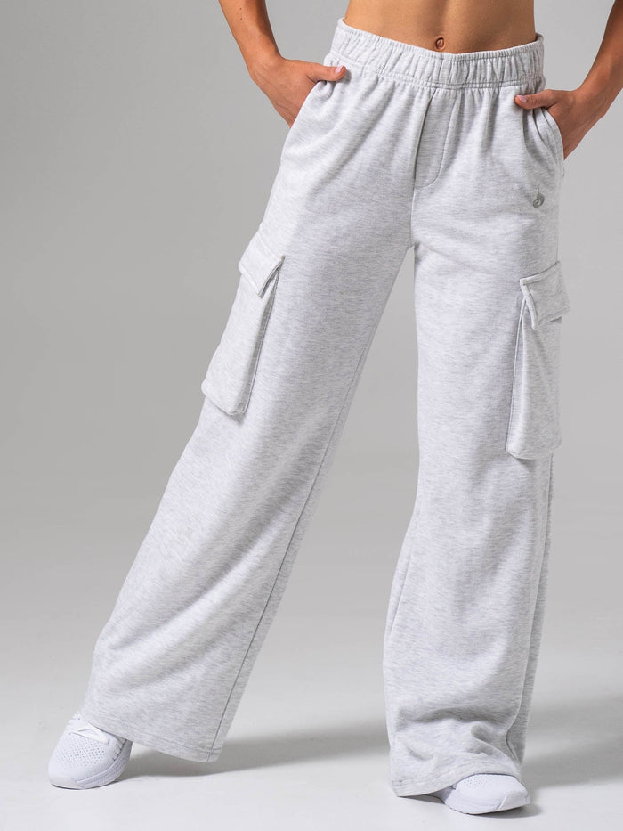 Cargo Track Pant - Snow Marl Clothing Ryderwear