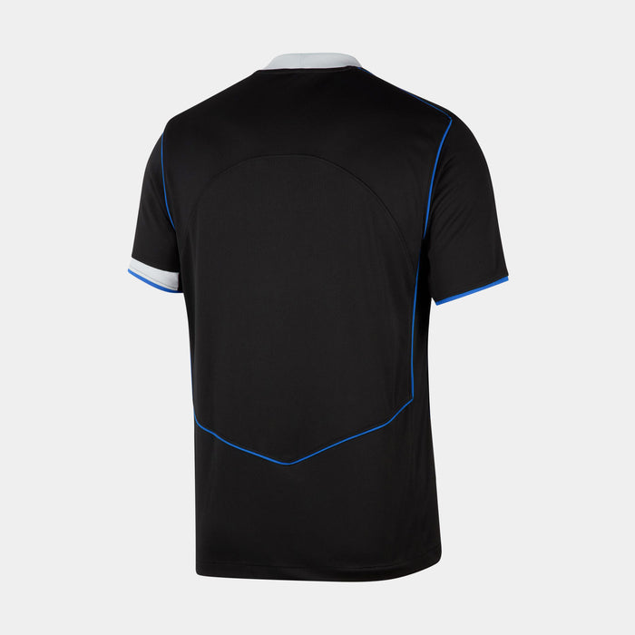 Chelsea FC 2025/26 Stadium Third Replica Mens Jeresy (Black/Field Silver/Game Royal/Field Silver)