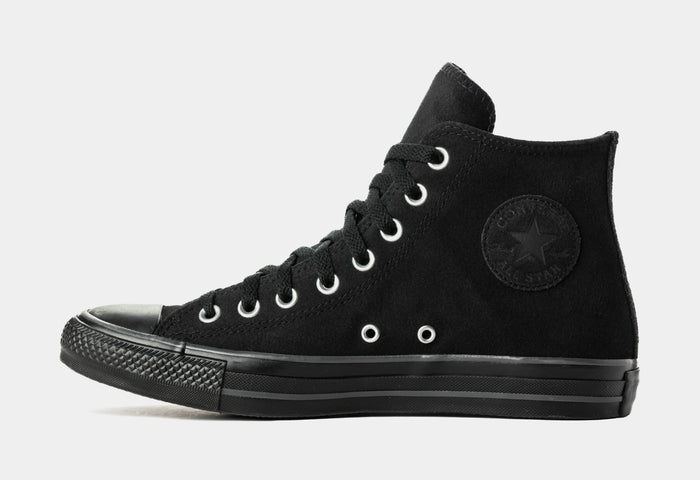 Chuck Taylor All Star High Black Suede Mens Lifestyle Shoes (Charm Black)