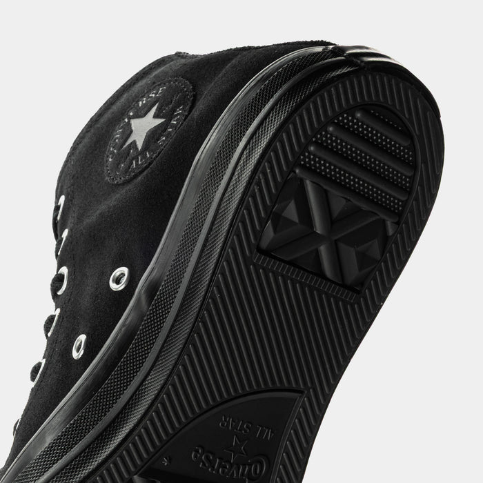 Chuck Taylor All Star High Black Suede Mens Lifestyle Shoes (Charm Black)