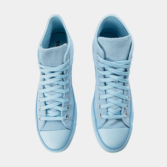 Chuck Taylor All Star High Blue Suede Mens Lifestyle Shoes (Masi Blue)