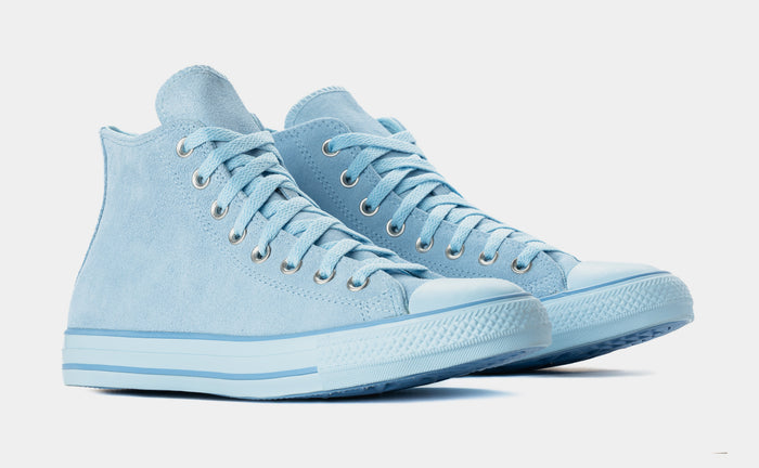 Chuck Taylor All Star High Blue Suede Mens Lifestyle Shoes (Masi Blue)