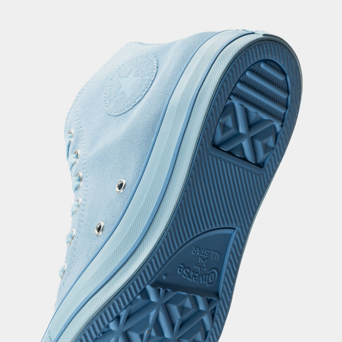 Chuck Taylor All Star High Blue Suede Mens Lifestyle Shoes (Masi Blue)