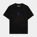 Classic Drop Shoulder Los Angeles Icon Mens Short Sleeve Shirt (Black/Blue)
