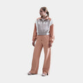 Classic Woven Lightweight 1/4 Zip Womens Jacket (College Grey/Rose Gold/Sail)