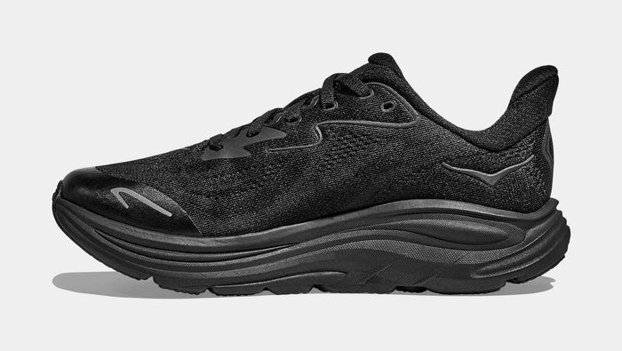 Clifton 10 Grade School Running Shoes (Black)