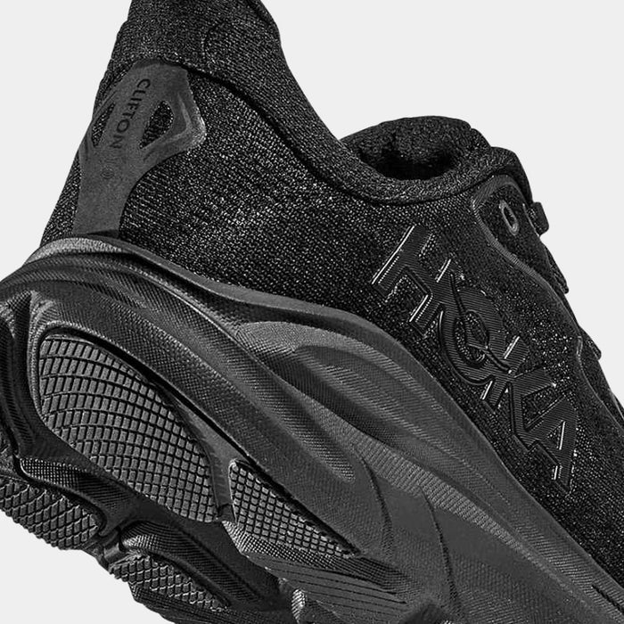 Clifton 10 Grade School Running Shoes (Black)