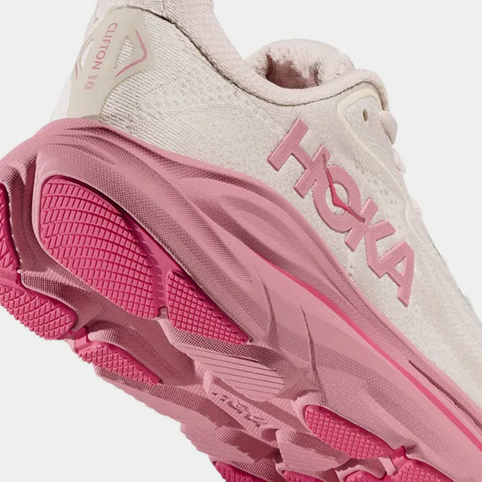 Clifton 10 Grade School Running Shoes (Rose Cream/Dried Rose)