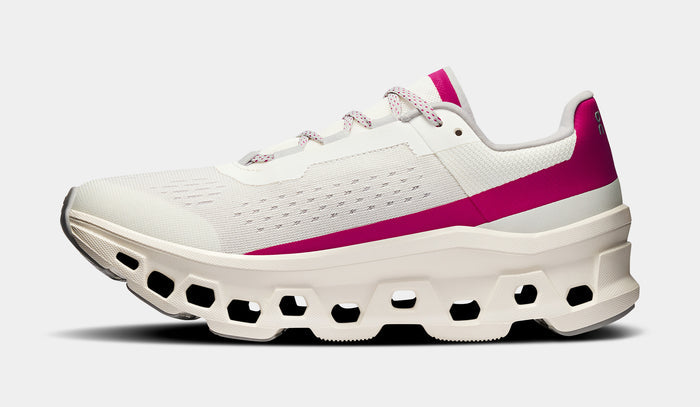 Cloudmonster Womens Running Shoes (Ivory/Grenadine)