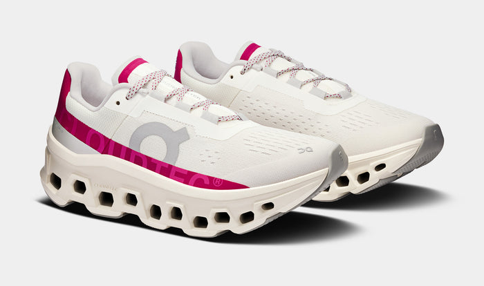 Cloudmonster Womens Running Shoes (Ivory/Grenadine)