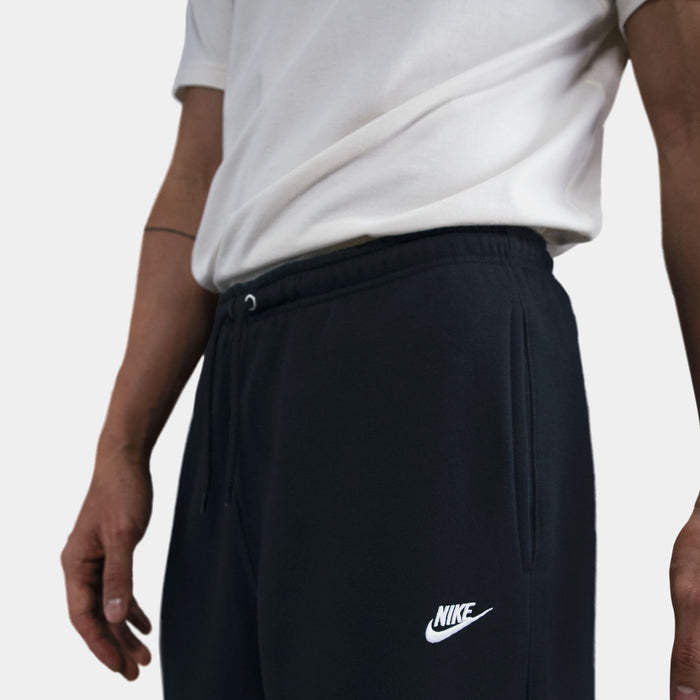 Club Fleece Premium Open-Hem Mens Sweatpants (Black/Black/White)