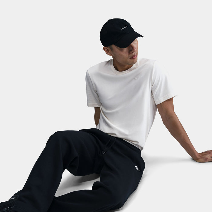 Club Fleece Premium Open-Hem Mens Sweatpants (Black/Black/White)