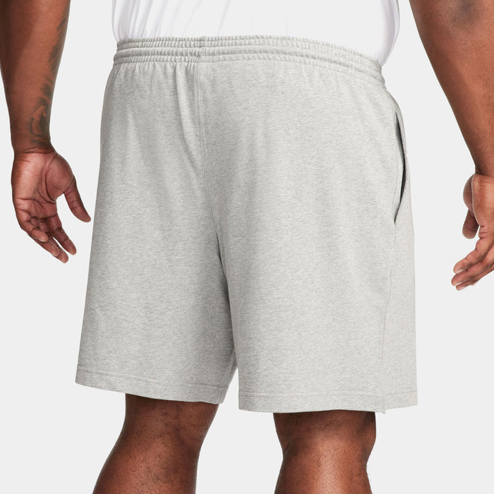 Club Knit Mens Shorts (Dark Grey Heather/White)