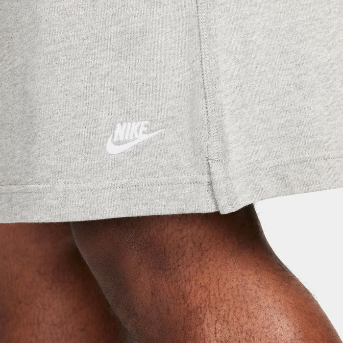 Club Knit Mens Shorts (Dark Grey Heather/White)