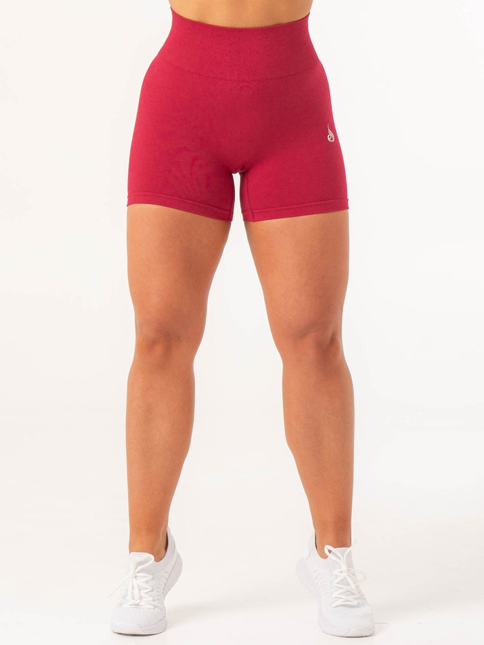 Contour Seamless Shorts - Berry Marl Clothing Ryderwear