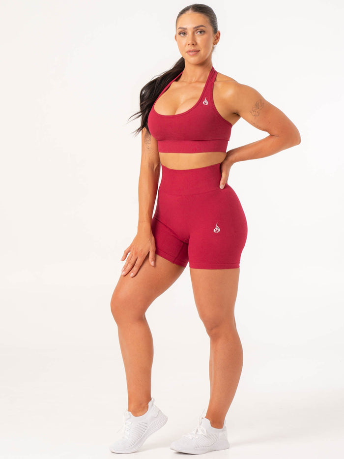 Contour Seamless Shorts - Berry Marl Clothing Ryderwear