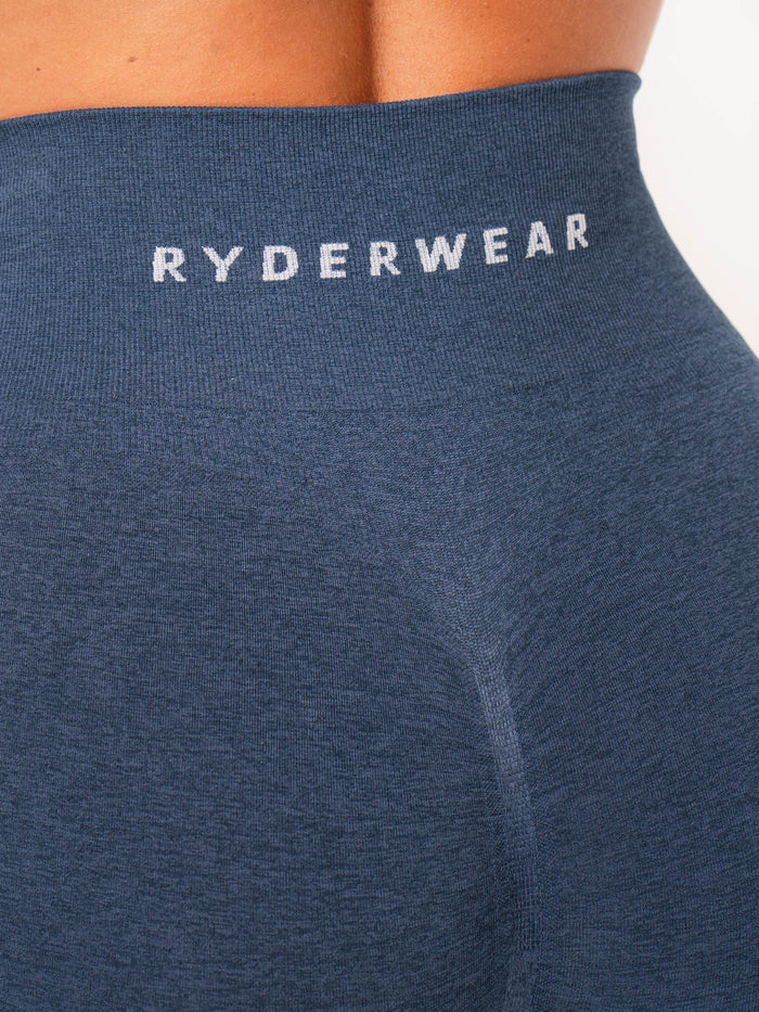 Contour Seamless Shorts - Navy Marl Clothing Ryderwear
