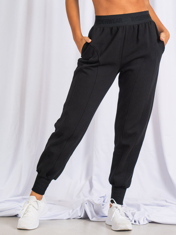 Contour Track Pants - Black Clothing Ryderwear