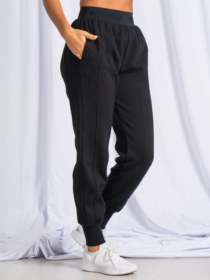 Contour Track Pants - Black Clothing Ryderwear