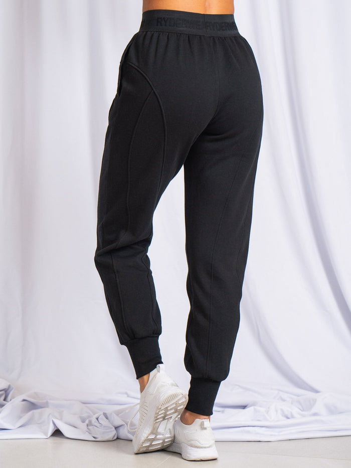 Contour Track Pants - Black Clothing Ryderwear