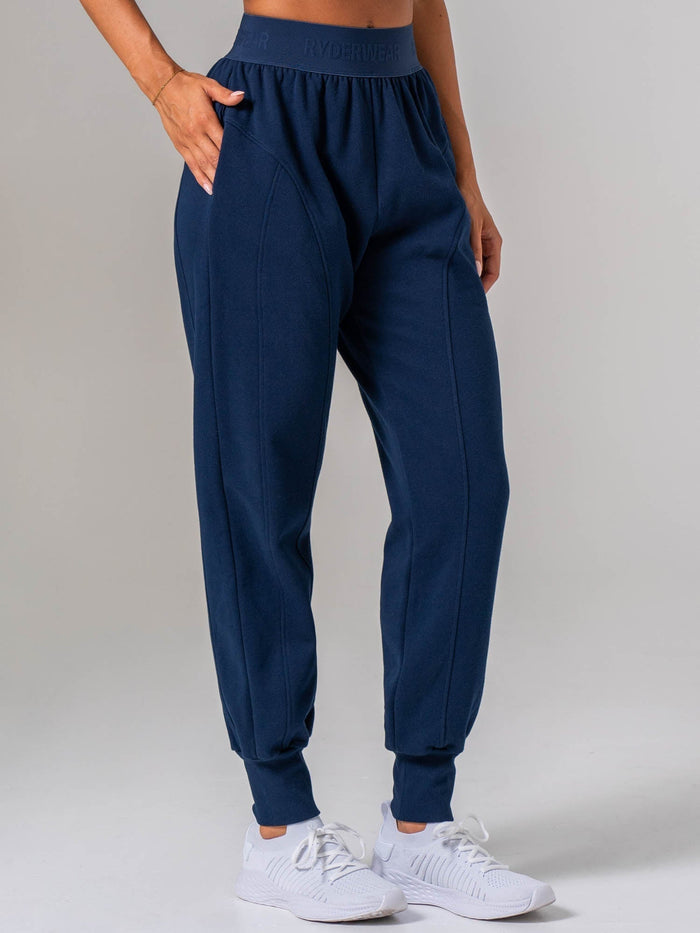 Contour Track Pants - Navy Clothing Ryderwear