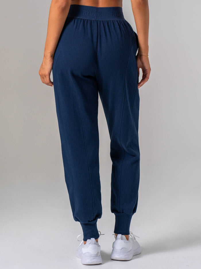 Contour Track Pants - Navy Clothing Ryderwear