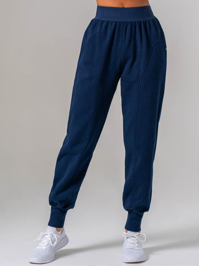 Contour Track Pants - Navy Clothing Ryderwear